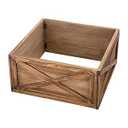 Glitzhome 22" L Natural Wooden Tree Collar, Christmas Tree Base Cover, Christmas Tree Collar for 7.5ft Tree Decorative Christmas Tree Skirt Collar Christmas Decoration