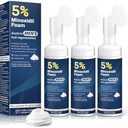 5% Minoxidil Foam for Men Hair Growth Foam Suitable for Hair Thinning Receding Hairline and Hair Loss to Hair Regrowth Get Thicker Fuller Hair 3 Bottles 2.11 Ounces Each
