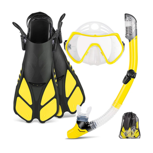 Brand: ZEEPORTE
4.3
4.3 out of 5 stars
(228)
ZEEPORTE Mask Fin Snorkel Set with Adult Snorkeling Gear, Panoramic View Diving Mask, Trek Fin, Dry Top Snorkel +Travel Bags, Snorkel for Lap Swimming