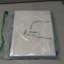 Ethhqu 12-Pack Gift Bags with Handles, Medium Size 12.6x10x4'' - Includes 24 Tissue Papers, Bows, Ribbons & Cards for Weddings, Bridesmaids, Birthdays, Thank You, Easter, Mother's Day, Holidays (White and blue gift bags)