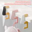 Purse Hook for Table  2-Pack Foldable & Non-Slip Bag Hanger, Cute Bird Design Purse Holder for Desk, Table & Travel  Strong & Compact Desk Accessories (2-Pack Black)