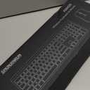 Wireless Keyboard and Mouse Combo, Silent FullSize Computer Keyboard with Calculator Button, 2400 DPI Mice, Quiet Click, Slim Cordless USB Set for Laptop PC Windows Mac  Black