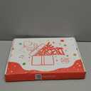 LED Drawing Board -13.7'' X 10" Doodle Glow Board for Christmas Gift, Room/Store/Festival,etc. with 4 Modes & 7 Colors, LED Glow Drawing Board with Adapter, 7 Markers & Tracing Paper