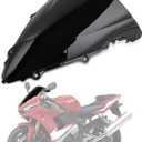 PSLER Double Bubble Windshield for YZF R6 2003-2005 R6S 2006-2009, Black