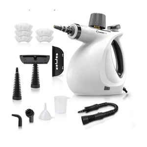 SakerPlus Steam Disinfection Cleaner, Handheld Pressurized Natural Steam Cleaner with 9 PCS Accessories, Portable Multi-Surface Steamer for Cleaning Home, Kitchen, Floor, Upholstery, Tile Grout & Car