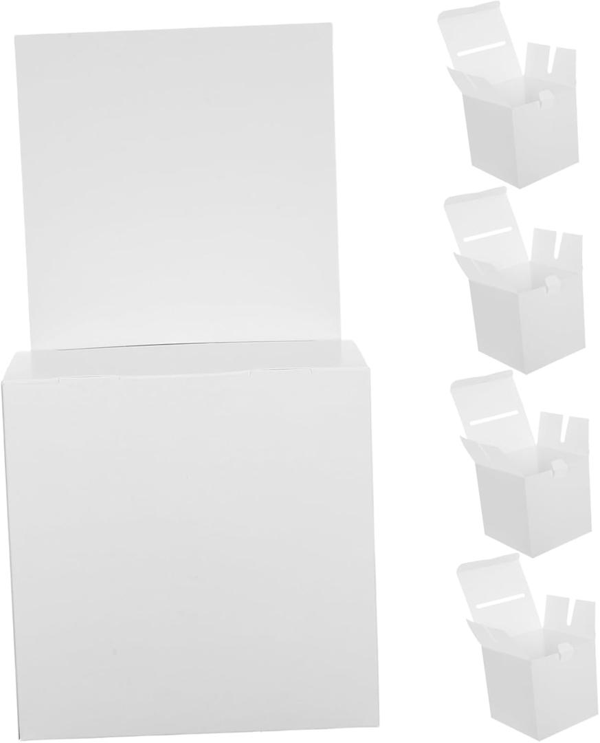NUOBESTY 5pcs Box Convenient Donation Boxes Ballot Boxes Suggestion Boxes Coated Donation Boxes Foldable Donation Jar