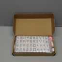 American Mahjong Tile Set, 166 Pink Tiles with Two Dices, Mahjong Tile Game for Four Players, (1.2x0.9x0.51)