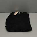 Zeagoo Womens V Neck Sweaters Shirts Long Sleeve Lightweight Ribbed Knit Pullover Sweater Blouse Tops with Buttons Oufits (Small, Black)