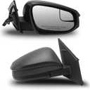 Right Passenger Side Mirror Compatible with Toyota RAV4 2016 2017 2018 Manual Folding Power Glass Non-Heated 3P Replace TO1321345#879100R200
