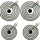 MP22YA Electric Range Burner Element,Replacement for Kenmore,Hardwick,Maytag,Norge Whirlpool Electric Range Stove,Includes 2 x MP15YA 6" & 2 x MP21YA 8" Surface Element Coil