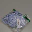 ZAFUL Bikini Sets for Women Halter Two Piece Swimsuit Ribbed High Cut Tie Side Thong Bathing Suit Sexy Padded Swimwear (Medium, Light Blue)