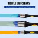 Mister Rui Trim Brush Set, 3 Pcs Paint Brushes for Painting Walls, Trim Paint Brush, Small Paint Brush, Small Brushes for Painting, 5/8, 3/4 and 1