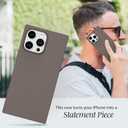 COCOMII Rectangle Case for iPhone 12 Pro Max, Wireless Charging Compatible, Matte Taupe Silicone