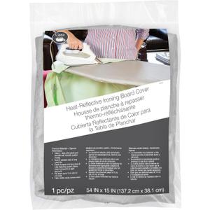 Dritz Clothing Care 82453 Heat Reflective Ironing Board Cover, 54 x 15-Inch,Silver