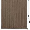 SEEYE Outdoor Sunshade Roller Shades 48" W x 96" H, Cordless Roll Up Shade Blinds Privacy Screen with 90% UV Protection, Exterior Patio Shade Cloth for Porch Pergola Balcony Windows, Mocha