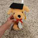 7 inch Graduation Bear Plush,Stuffed Figure Graduates Gifts for Fans Room Decor (Bear-01-khaki-black-18cm)