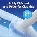 50 Pcs Disposable Toilet Cleaner Refill Pads, Universal Toilet Bowl Brush Replacement Heads, Durable Deep Cleaning Refills, Fresh Scent Bathroom Cleaning Supplies