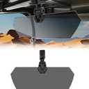 UTV Sun Visor for UTV Side X Side 1.5-2 Roll Bars Protect from UV Ray with Windshield Compatible with Polaris Ranger RZR Can am Maverick X3 Kawasaki