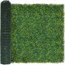 Artificial Boxwood Roll Panels: 40 X 120 In (33.5 Sqft) UV-Anti Artificial Ivy Privacy Fence Wall Screen for Indoor Outdoor Green Grass Wall Decor & Ivy Fence Covering Privacy