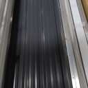 KEIKI 5x3 FT Outdoor Storage Shed with Pent Roof and Lockable Sliding Door, Small Waterproof Galvanized Steel Storage House with Aluminum Alloy Frame for Garden, Backyard, Patio, Lawn, Grey & White (Gray)