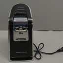 Hamilton Beach Smooth Touch Electric Automatic Can Opener with Easy Push Down Lever, Eliminates Sharp Edges, Opens All Standard-Size and Pop-Top Cans, Extra Tall, Black and Chrome (76606AG)