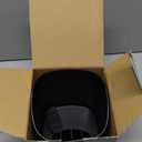 IKAPE Espresso Knock Box for Coffee Grounds, Barista Tool Enhanced for Better Manipulation - Black Espresso Machine Coffee Puck Disposal Box (Black without Brush)