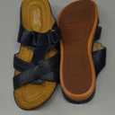 SHIBEVER Womens Sandals Wedge Comfortable: Orthopedic Wedge Sandalias Women - Slip on Platform Sandals 40