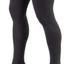 Truform 20-30 mmHg Compression Stockings for Men and Women, Thigh High Length, Dot Top, Closed Toe, Charcoal, X-Large