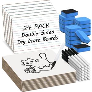 Double-Sided Small White Board with Lines