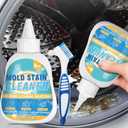 Mold Stain Cleaner Gel, 8 Fl oz Effective Washing Machine Cleaner for Front Load Washer Machine Gasket, Home Stain Cleaner Gel for Bathroom, Grout, Tile, Shower, Sink, Caulk, All-Purpose Cleaner (9 Fl Oz (Pack of 1))