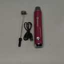 Maestri House Rechargeable Milk Frother, Adjustable 2-Speed Handheld Electric Foam Maker Waterproof Detachable Stainless Steel Whisk Drink Mixer Foamer for Lattes, Cappuccino, No Stand (Grape Purple)