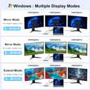 USB C Docking Station Dual Monitor for Dell/HP/Lenovo/Mac Laptop, Dual HDMI Adapter for 2 Monitors, 14 in 1 Laptop Docking Station Dual Monitor with 10Gbps USB/HDMI/VGA/PD/Ethernet/SD/TF/Audio/Mic