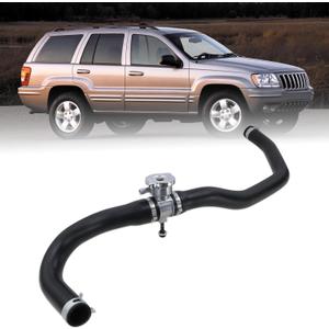 Reinforced Aluminum Upper Radiator Hose Fits 2011-2020 Dodge Durango,2015-2019 Challenger/Charger,2012-2017 Journey,2003-2004 Neon,2000-2020 Jeep Grand Cherokee,2003-2008 Chrysler PT Cruiser