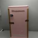 Frigidaire EFR376 Retro Bar Fridge Refrigerator with Side Bottle Opener, 3.2 cu. Ft, Pink/Coral