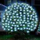 BlcTec Upgraded Christmas Lights Outdoor 176LED 8.7ft x 5.2ft Christmas Net Lights with UL Certified, 8 Modes, Timer, Connectable, Waterproof & Thick Wire for Bushes, Shrubs, Yard Decorations, White