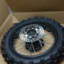 CLEO 90/100-14 Rear Wheel Rim Tire Assembly for 50cc-125cc Dirt Bike taotao TTR SSR CRF Apollo 15mm axle includes 190mm brake disc and 41T sprocket
