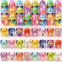 24 Pack Prefilled Easter Eggs with Axolotl Slow Rising Squishy Toys Inside Toys for Kids Girls Boys Easter Basket Stuffers Gifts Party Favors