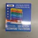 MEDca Weekly Pill Organizer, Four Times-a-Day, 1 Dispenser with Stackable AM/PM Compartments