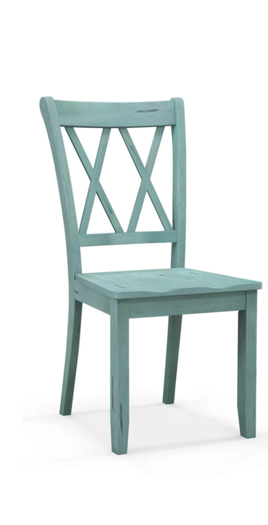  Wood X-Back Dining Chair Home Kitchen - Mint Green