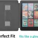 Hand Strap Case for 2024 Release 7" Kindle Paperwhite (12th Gen) & Kindle Colorsoft Signature Edition, Shockproof Frame Cover with Auto-Wake/Sleep,Misty Forest