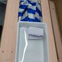 Kids 3-in-1 Sand & Water Table, Wood Outdoor Convertible Picnic Table w/Umbrella, 2 Trays, Removable Top with Faucet, Picnic Table for Outdoor (Pink/Navy)