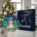 8 x Funny Cat Ornament 2025 Ceramic Holiday Decoration with Santa Hat Cat Tangled in Lights  Cute Pet Lover Gift  Rustic Farmhouse Xmas Tree Dcor