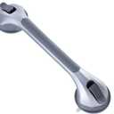 TAILI Shower Grab Bar  16 Inch Suction Grab Bars for Bathtubs & Showers, Heavy Duty Shower Handle Removable Shower Handrails for Elderly and Seniors, No Drilling Waterproof, Silver