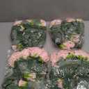 TELDRASSIL 4Pcs(26 FT) Artificial Rose Vine Fake Flower Garland Fake Silk Rose Hanging Vine for Wedding Party Background Arch Garden Background Decoration (Pink)