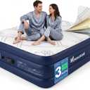 Queen Size Air Mattress with Built-in Pump, 20" Raised Inflatable Mattress