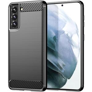 Case for Galaxy S21 5G Case, for Samsung S21 SM-G991U Carbon Fiber Case Slim Soft TPU Case Shock-Absorption Protective Shockproof Phone Cover for Samsung Galaxy S21 5G Black