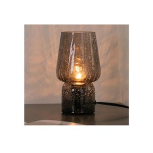 Mushroom Lamp,Small Table Lamp,Mini Cute Lamp Nightstand Lamp Kitchen Glass,Translucent Raindrop,Suitable for Bedrooms, Kitchens, Bedside, Girl Gifts (Raindrop Black)