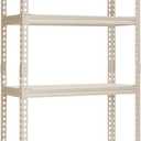 PrimeZone All Metal 28" W x 12" D x 59" H Storage Shelves - 4 Tier Adjustable Pantry Closet Storage Shelving Unit, Heavy Duty Utility Rack Shelf Organizer for Kitchen Garage Shop Office, White