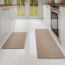 Amazon.com: YDKGL Kitchen Mat Set of 2 PCS, Cushioned Non Slip Rugs for Kitchen Floor, Absorbent Runner Comfort Standing Mats Washable for Kitchen,FloorOffice, Home Brown 17x30+17x59 : Home & Kitchen
