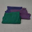 Men's Cotton T-Shirts Oversized Unisex Short Sleeves Casual Loose Wash Solid Basic Tee Tops (Purple+green+blue) S